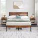 Trent Austin Design® Kempst 3 Piece Bedroom Set Wood Bed Frame & Nightstand Set Wood/Metal in Black/Brown | 39.3 H x 62.1 W x 82.4 D in | Wayfair