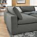 Gray Sectional - Commix Down Filled Overstuffed 6-Piece Sectional Sofa by Modway Polyester | 35 H x 40 W x 40 D in | Wayfair EEI-5761-GRY