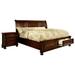 Lark Manor™ Barossa Wood 2-Piece Bed w/ Nightstand Wood in Brown | 57.88 H x 80.88 W x 99 D in | Wayfair F4DD9E6C7A08442FADE20E6527A0CE30