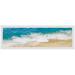Rosecliff Heights "Enjoy The Waves" Framed Print Paper in Blue/Brown/White | 10 H x 30 W x 1.5 D in | Wayfair D06C83D7B7A747ED864ECA6F606845D6