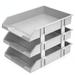 Inbox Zero Jino File Organizer Plastic in Gray | 9.7 H x 10 W x 13 D in | Wayfair 471E4D0358FA4547A27DACB19681AA10