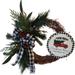 The Holiday Aisle® Farm Fresh 19" Twig Wreath Wood/Twig in Black/Brown/Green | 19 H x 19 W x 5 D in | Wayfair 4AD6718871344F0088ABB453A6BD0BD7