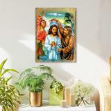 Fleur De Lis Living Christening Icon - Painting on Wood in Brown | 12 H x 9 W x 1 D in | Wayfair CCDFE0652C5F492FB40DB9822908D4B6