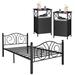 Lark Manor™ Alsa Platform 3 Piece Bedroom Set Metal in Black | 38 H x 39 W x 75 D in | Wayfair CFF65A68861D492F98C20153A40820F2