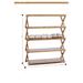 Gracie Oaks 15 Pair Shoe Rack Solid Wood in Brown/Gray | 34.64 H x 28.74 W x 9.84 D in | Wayfair 24ED23F0EA0040F9831A2E1651CD5EB6