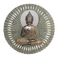 DKD Home Decor Wanddekoration Spiegel Beige Buddha Harz Hell, 59 x 5 x 59 cm (Referenz: S3019108)