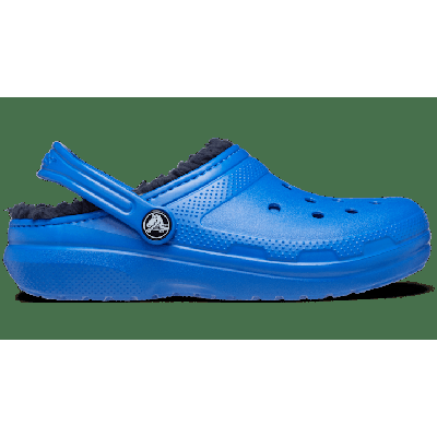 Crocs Blue Bolt Kids' Classic Lined Clog Shoes
