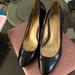 Coach Shoes | Coach Sheri Black Patent Leather Pumps Size 8.5 Used Very Good Condition. | Color: Black | Size: 8.5