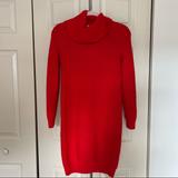 Michael Kors Dresses | Michael Kors Cowl/Turtle Neck Sweater Dress | Color: Red | Size: Xs