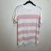 American Eagle Outfitters Shirts | American Eagle Outfitters Pink And White Short Sleeve T Shirt | Color: Pink/White | Size: M