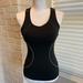 Athleta Tops | Athleta Energy Black Racerback Tank Top With Built In Bra | Color: Black | Size: Xxs