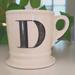 Anthropologie Kitchen | Anthropologie "D" Monogram Mug, White | Color: Black/White | Size: Os