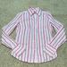 American Eagle Outfitters Tops | American Eagle Womens Size 4 Long Sleeve Button Down Shirt, Pink Striped | Color: Pink | Size: 4