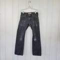 Levi's Jeans | Levis Men's 514 Dark Wash Distressed Slim Straight Denim Jeans Sz 30 | Color: Black | Size: 30