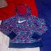 Nike Shirts & Tops | Nike Girls Xl Therma-Fit Black & Pink Performance Hoodie Front Pocket | Color: Blue/Pink | Size: Xlg