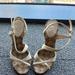 Gucci Shoes | Authentic Gucci White Suede Sandals. Only Worn In The Office, Heels Immaculate. | Color: White | Size: 4.5
