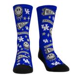 Rock Em Socks Kentucky Wildcats Smiley Stickers Crew