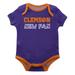 Infant Purple Clemson Tigers New Fan Bodysuit