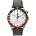 Timex Men's Waterbury Traditional GMT 39mm TW2U99100VQ Quartz Watch, Black/Red/Blue/White, One Size, 39 mm Waterbury Traditional GMT Leather Strap Watch