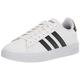 adidas Men's Grand Court 2.0 Tennis Shoe, FTWR White/Core Black/FTWR White, 10