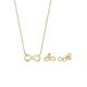 Elli PREMIUM - Infinity Unendlichkeit 375 Gelbgold Schmuck-Set Damen