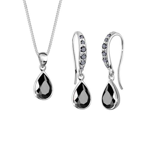 Elli – Elli Schmuckset Tropfen Zirkonia 925 Sterling Silber Schmuck-Set Damen