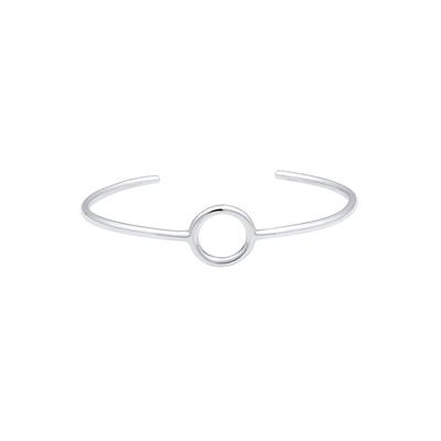 Elli PREMIUM - Armreif Kreis Circle Geo Minimal Basic 925 Silber Armbänder & Armreife Damen