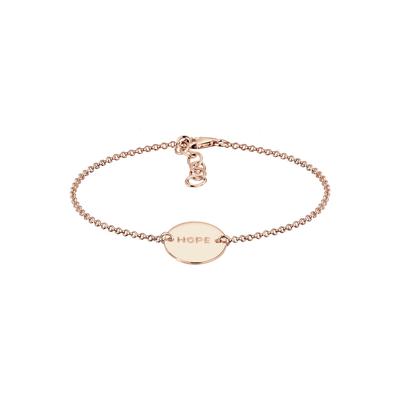 Elli - Hope-Schriftzug 925 Sterling Silber Armbänder & Armreife 1 ct Damen