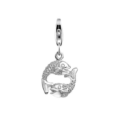 Nenalina - Fische Anhänger Meer Sternzeichen 925 Silber Charms & Kettenanhänger Damen