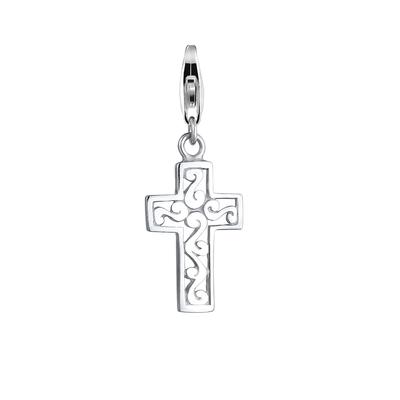 Nenalina - Kreuz Symbol Geo Anhänger Ornament 925 Silber Charms & Kettenanhänger 1 ct Damen (39.99 € / 1 ct) Image