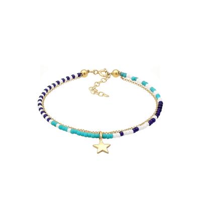 Elli - Layer Stern Astro Beads Erbskette Bunt 925 Silber Armbänder & Armreife Damen