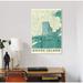 East Urban Home 'Rhode Island Map' Graphic Art Print on Canvas Canvas/Metal in Blue/Green/White | 40 H x 26 W x 1.5 D in | Wayfair