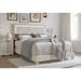 Zipcode Design™ Beckville Panel Bed w/ Headboard Lighting Upholstered/Polyester in Gray | 47.2 H x 78 W x 85 D in | Wayfair