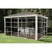 Sojag 12 Ft. W x 14 Ft. D Aluminum Patio Gazebo Aluminum/Hardtop/Metal in Gray | 116.17 H x 143.86 W x 169.45 D in | Wayfair 500-9164367