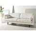 Corrigan Studio® Stevens 81.5" Square Arm Sofa w/ Reversible Cushions Linen in White | 32.68 H x 81.5 W x 35.43 D in | Wayfair