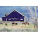 Gracie Oaks Old Navy Barn w/ Horses Metal | 32 H x 48 W x 1.25 D in | Wayfair E27022C261454EF9AB01E98D256305C9