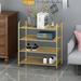 Everly Quinn 9 Pair Shoe Rack Metal in Yellow | 23.62 H x 27.55 W x 11.81 D in | Wayfair D5CB6CD5899A486AA77BEEE0B8C63527