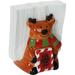 The Holiday Aisle® Christmas Themed Ceramic Napkin Holder Ceramic in White | 4 H x 3.1 W x 2.75 D in | Wayfair 845D7C4469BF4B9EA4FF6527D6CD3BF9