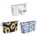 East Urban Home Travel Makeup Bag, Polyester in Black/Blue/White | 6.5 H x 10.23 W x 2.95 D in | Wayfair 826C112A87AE434C8FC11E540FFA3B28