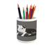 Red Barrel Studio® Pen Holder in Gray/White | 3.6 H x 3.2 W x 3.2 D in | Wayfair C7245310D7864C1FA0B2D18444352F84