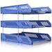 Inbox Zero Jealisa File Organizer Plastic in Blue | 10 H x 10 W x 13.3 D in | Wayfair F19E122AC55A46B2A5BABD74D5C43A91