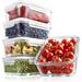 Prep & Savour Buckaloo Glass 5 Container Food Storage Set Glass | 5 H x 7.48 W x 5.75 D in | Wayfair 0B3A49B17F9C413CAF211872B6107A33