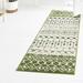 Green 144 x 31 x 0.5 in Area Rug - The Twillery Co.® Somerville Rug Polypropylene | 144 H x 31 W x 0.5 D in | Wayfair