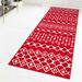 Red 197 x 39 x 0.5 in Area Rug - The Twillery Co.® Somerville Rug Polypropylene | 197 H x 39 W x 0.5 D in | Wayfair