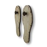 Millwood Pines Girolamo 2 - Hook Wall Hook in Antique White Wood in Brown | 10.75 H x 3.75 W x 1.5 D in | Wayfair 83046DCE1847427C8FE50DE1A722AD0C