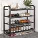 Mercer41 12 Pair Shoe Rack Metal in Black | 25.19 H x 23.62 W x 10.62 D in | Wayfair 3A49B0CFADC14142B7AA1DB6FC91BBFD