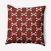 The Holiday Aisle® Cross Bones Decorative Throw Pillow Square Down/Feather/Polyester in Red | 18 H x 18 W in | Wayfair