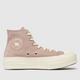 Converse all star lift hi earthy tones trainers in stone