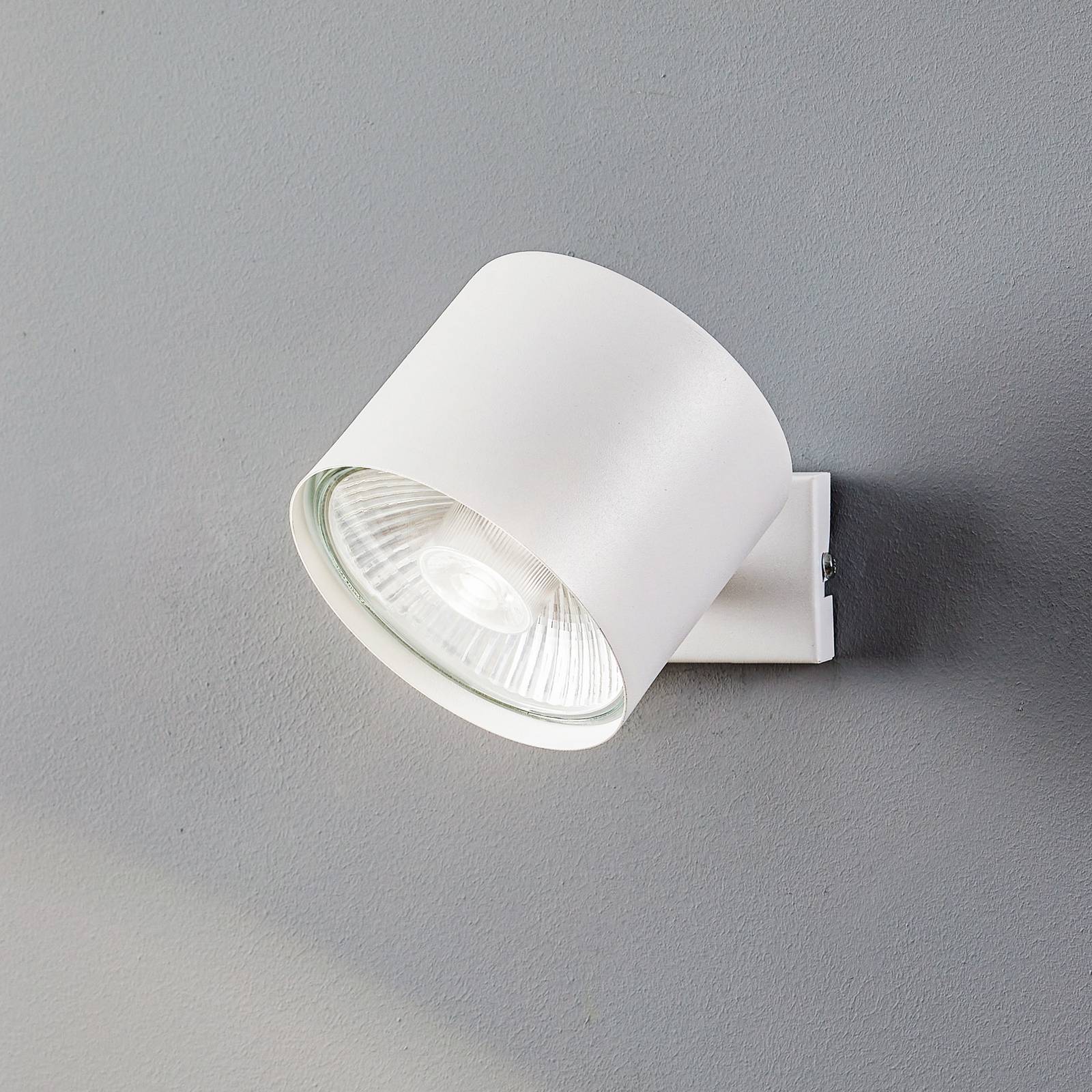 Wandstrahler Bot, weiß, beweglich Bot ALDEX, dimmbar, weiß / opal, für Wohn- / Esszimmer, Metall, Strahler