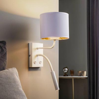 Wandlampe Soho Luminex, weiß / opal, für Wohn- / Esszimmer, Metall, Modern, Wandleuchte, Wandlampe Innen Image